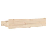 ZNTS Bed Drawers 4 pcs Solid Wood Pine 814994