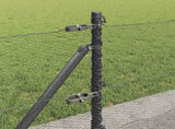 Welded Wire Fence with Concrete Base 25 x 0.5 m 3353645