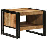 Coffee Table 50x50x38 cm Solid Rough Wood Mango 4102712