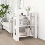 Book Cabinet/Room Divider White 80x35x91 cm Solid Wood Pine 813900