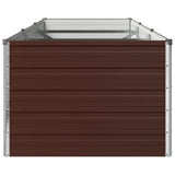 Raised Garden Bed Brown 240 x 80 x 55 cm cold-rolled steel 8006410