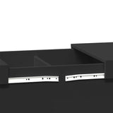 Coffee Table Black 80x55x40 cm Engineered Wood 840864