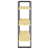 3-Tier Book Cabinet 80x30x105 cm Solid Pine Wood 806532