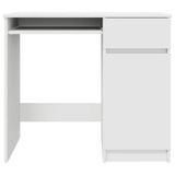 Desk White 86x49x76 cm Engineered Wood 861823