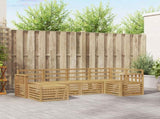 Outdoor Sofa Set 6 pcs White Polyester 3392104