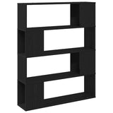 TV Cabinet Set Black Oak 100 x 24 x 124.5 cm Engineered Wood 862697