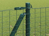 Fence Post 7 pcs Green Steel 42004290