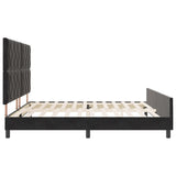 ZNTS Black Velvet Bed Frame 200x200 cm 3345031