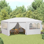 Professional Party Tent with Side Walls 4x6 m White 90 g/m 48527