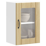 Kitchen Wall Cabinet with Glass Door Lucca Sonoma Oak 853770