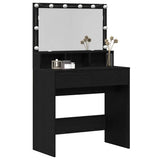 Dressing Table Black Oak 80 x 41 x 134.5 cm Engineered Wood 871539