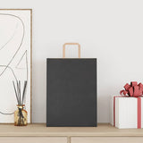 Paper Bags 250 pcs with Handles Black 26x12x35 cm 4101870