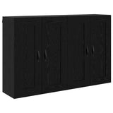 Wall-mounted Cabinet 2 pcs Black Oak 69.5 x 34 x 90 cm 3415592