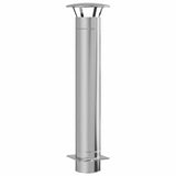 Chimney Extension Silver 35 x 35 x 132 cm Stainless steel 42008454
