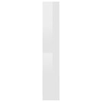ZNTS 4-Tier Book Cabinet High Gloss White 40x24x142 cm Engineered Wood 800843
