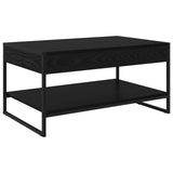 Coffee Table Black Oak 80 x 50 x 40 cm Engineered Wood 886438