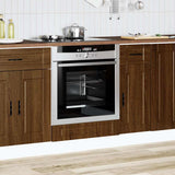 Oven Cabinet Porto Brown Oak Engineered Wood 854004