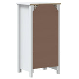 Bathroom Cabinet BERG White 40x34x80 cm Solid Wood Pine 358540