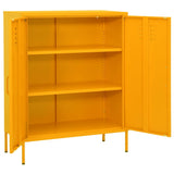 Storage Cabinet Mustard yellow Steel Medium Levelers 336164