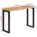 Console Table 110x35x76 cm Solid Rough Wood Mango 353909