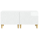 TV Cabinet High Gloss White Engineered Wood 897119