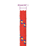Boat Rope Red 20 mm 100 m Polypropylene 152422