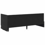 Corner Bed Frame with Headboard Black 80 x 200 cm Velvet 42016292