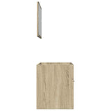 2 Piece Bathroom Furniture Set Sonoma Oak Engineered Wood 856372