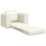 Sofa Bed Cream 98 x 71 x 83 cm Velvet 4106672