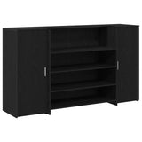 Reception Desk Black Oak 180x50x103.5 cm Engineered Wood 3324170