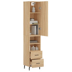 Highboard Sonoma Oak 34.5x34x180 cm Engineered Wood 3198932