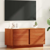 TV Cabinet Wax Brown 80 x 35 x 40.5 cm Solid Pine Wood 867157