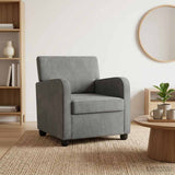 Armchair Dark Grey Velvet 42043413