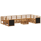 Outdoor Sofa Set 8 pcs Natural Solid Acacia Wood 3384910