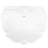Freestanding Basin with Pedestal Ceramic White 580x510x200mm 143005
