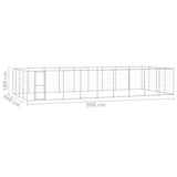 Outdoor Dog Kennel Galvanised Steel 43,56 m 3082321