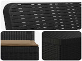 4-Seater Garden Sofa with Cushions Rattan Look PP Anthracite 3443964