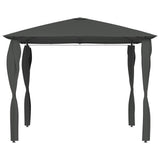 Gazebo with Post Covers 3x3x2.6 m Anthracite 160 g/m 313607