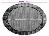 Outdoor Carpet ARAKIL Grey 200 cm PP 368460