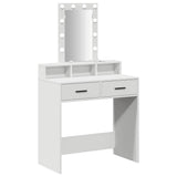 Dressing Table White 79 x 41 x 140 cm Engineered Wood 865163