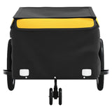 Bike Trailer Black and Yellow 45 kg Iron 94106