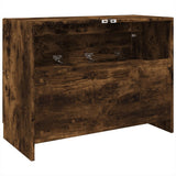 Sink Cabinet Smoked Oak 78x37x59 cm Engineered Wood 848119