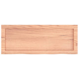 Wall Shelf Light Brown 80x30x cm Treated Solid Wood Oak 363663