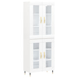 Highboard White 69.5x34x180 cm Engineered Wood 3198257