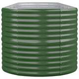 Garden Raised Bed Galvanised Steel 368x80x68 cm Green 318963