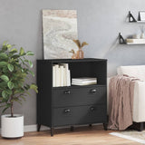 Bookcase VIKEN Black 80x40x90 cm Engineered Wood 374945