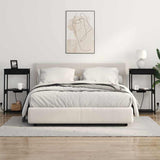 Bedside Cabinet Black Oak 41 x 31 x 76 cm Engineered Wood 859545