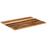 Rectangular Table Top 60x80 cm 15-16 mm Solid Reclaimed Wood 286043