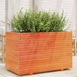 Garden Planter Wax Brown 110x60x72 cm Solid Wood Pine 3282651