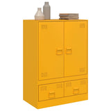 Highboard Mustard Yellow 67x39x95 cm Steel 841808